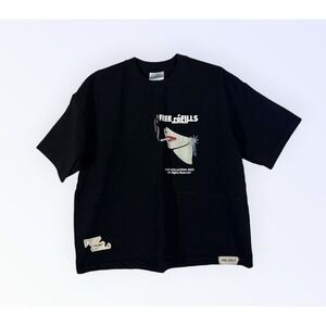 FREE REFILLS ASHTRAY TEE MENS LARGE BLACK